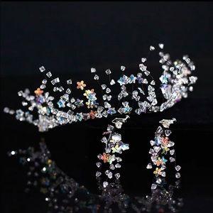 Bridal headpiece and earrings